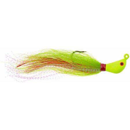 Wahoo Striper Bucktail Jig Blanco 1 Oz señuelos de pesca